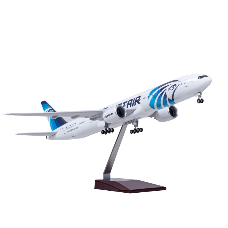 EgyptAir Metal Airplane B777 47CM 1:157 Diecast Scale Model