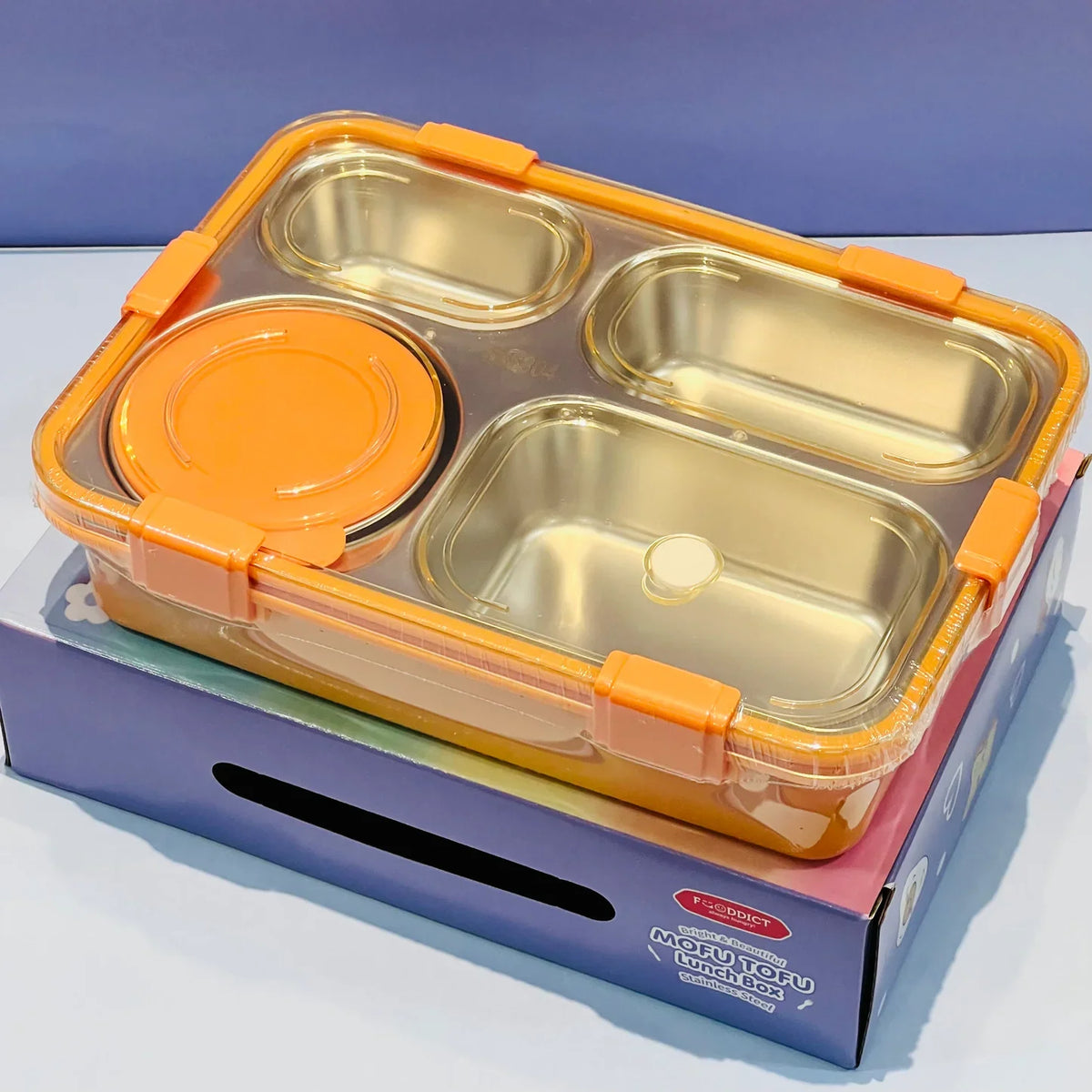 Pastel Lunchbox with 4 Compartments
