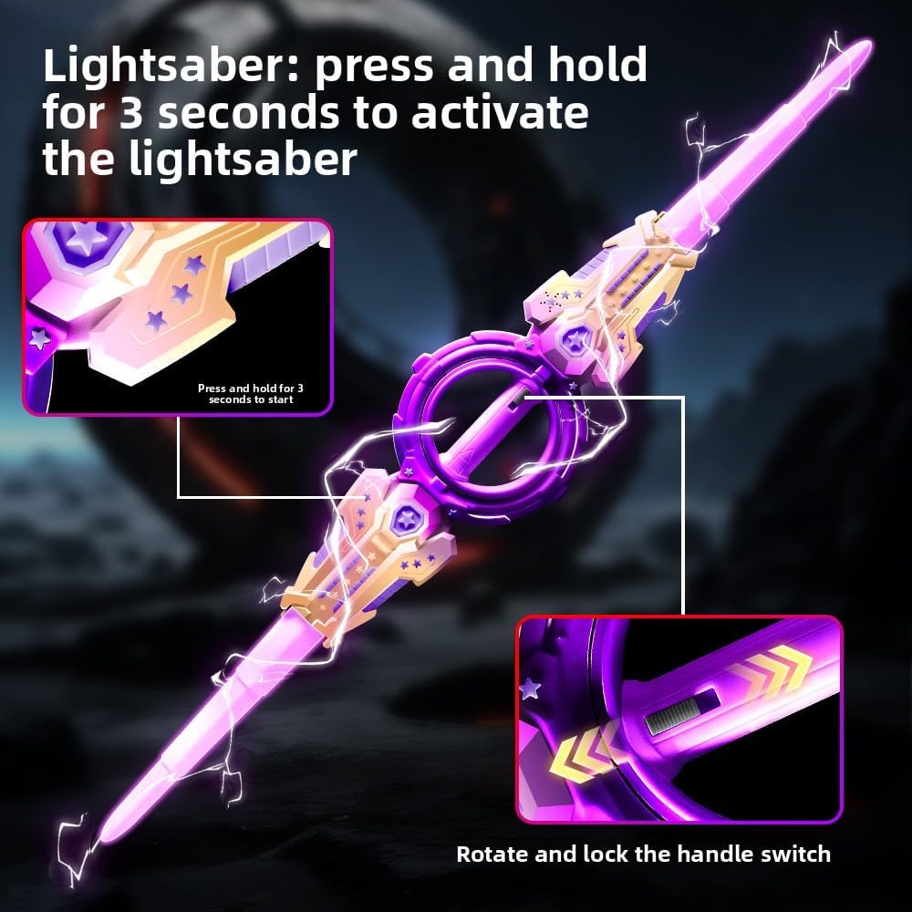 Lightsaber - Spin Sword Double Edged with Light and Music