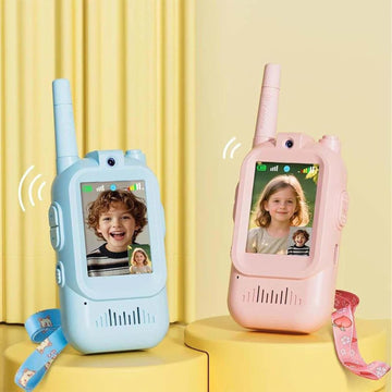 Video Walkie Talkies 2.0 | 2” Screen, Share Pic, Micro Chat, Emoji