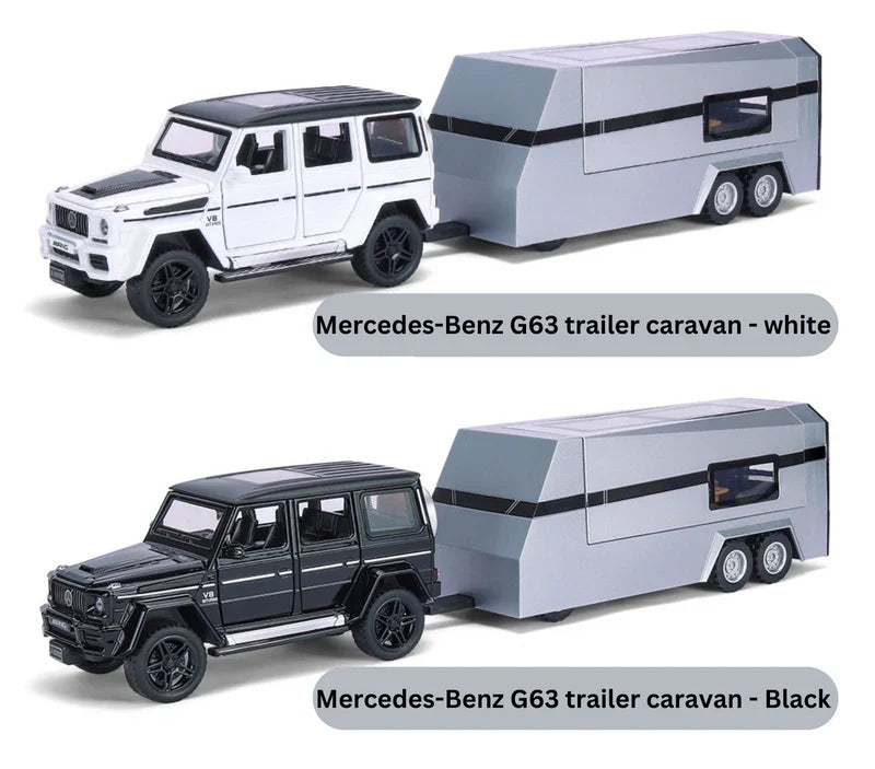 Mercedes-benz G63 Pick-up Trailer 1:24 Diecast Scale Model Car