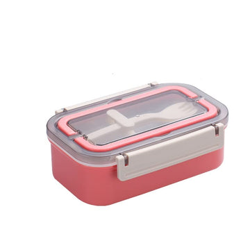 Thermoware Lunch Box with Stainless Steel Inner Case Fork & Spoon 650 ml