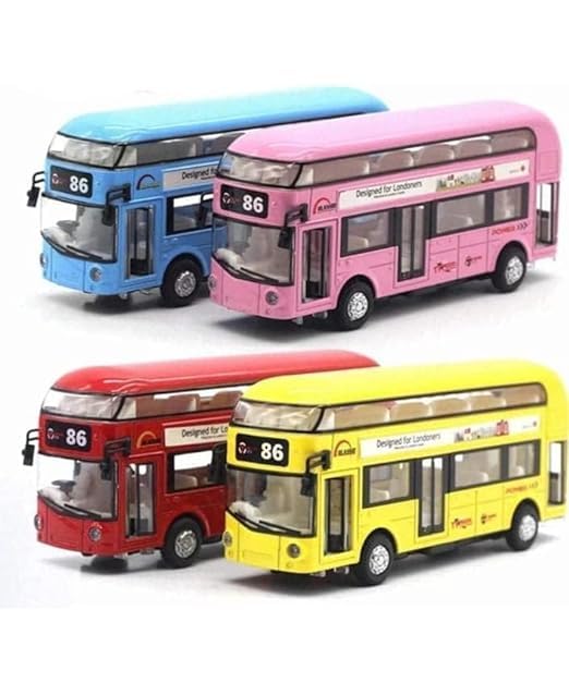 London Double Decker Toy Bus Diecast Scale Model