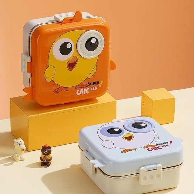Cute Elephant Eye Steel Lunch Box