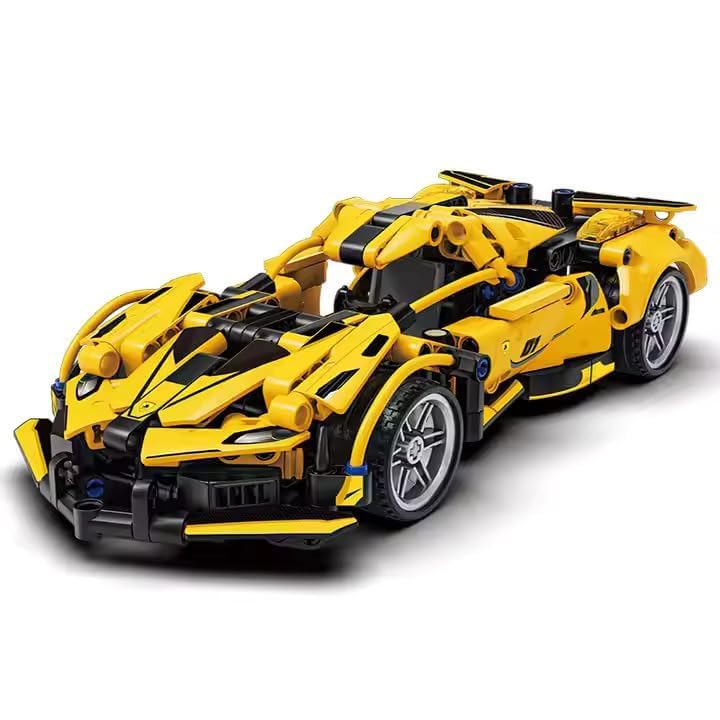 Pull Back Racing Car Building Block Set 1:18 diecast scale model