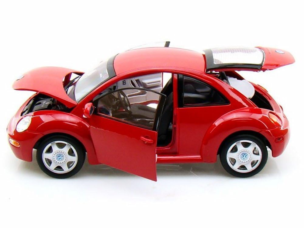 VOLKSWAGEN BEETLE 1:32 DIECAST METAL PULLBACK TOY CAR WITH OPENABLE DOORS & LIGHT, MUSIC BOYS CAR FOR KIDS BEST TOYS GIFTS TOYS FOR KIDS [SIZE:-14.7CM*6.9CM*5CM]【 MULTICOLOR 】