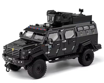 Armored SWAT Military Truck 1:24 Diecast Scale Model Car
