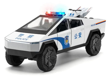 Tesla Cyber Police Truck 1:24 Diecast Scale Model Car