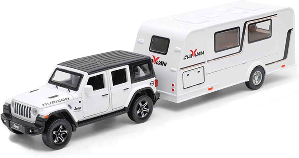 Jeep Rubicon Trailer 1:24 Diecast Scale Model Car