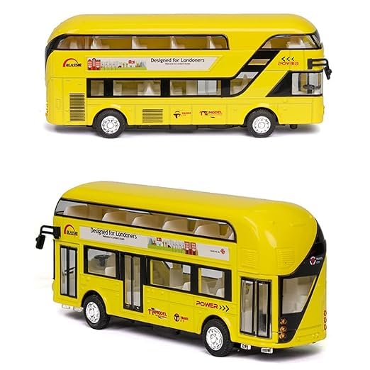 London Double Decker Toy Bus Diecast Scale Model