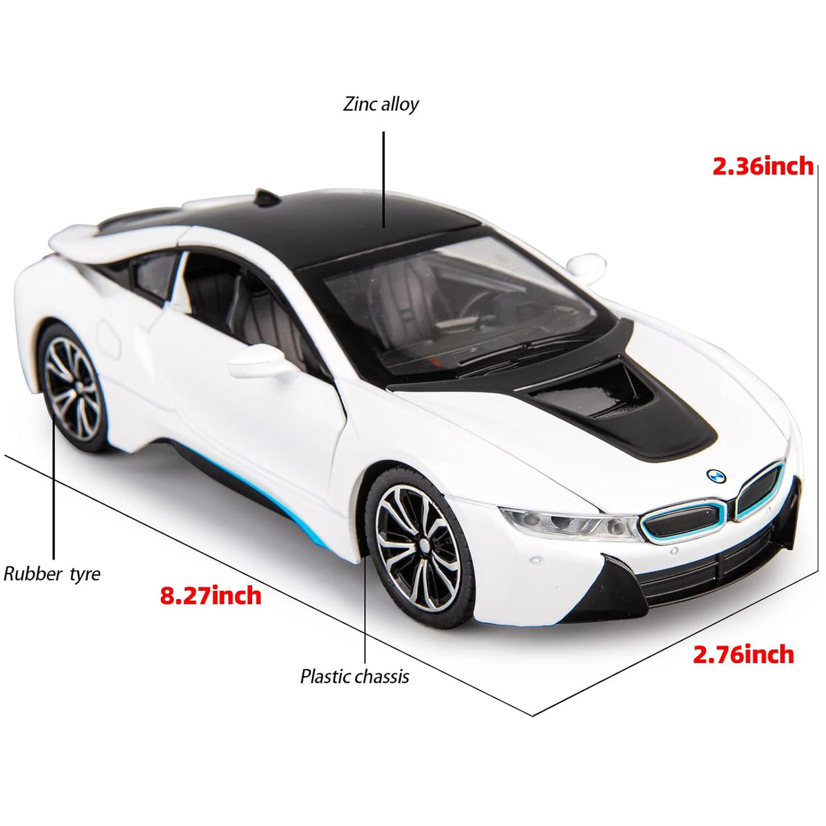 Bmw I8 1:24 Diecast Scale Model Car
