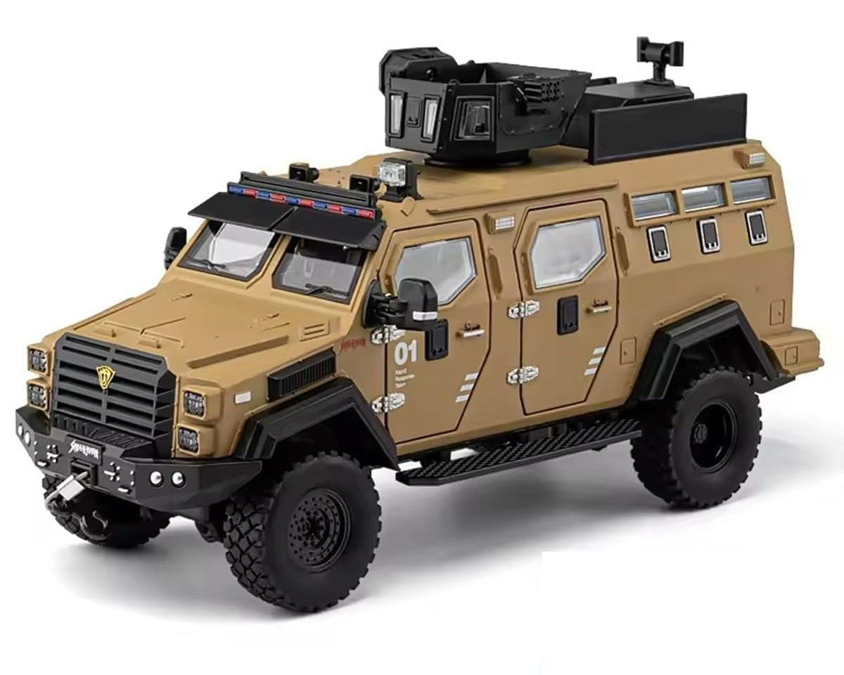Armored SWAT Military Truck 1:24 Diecast Scale Model Car