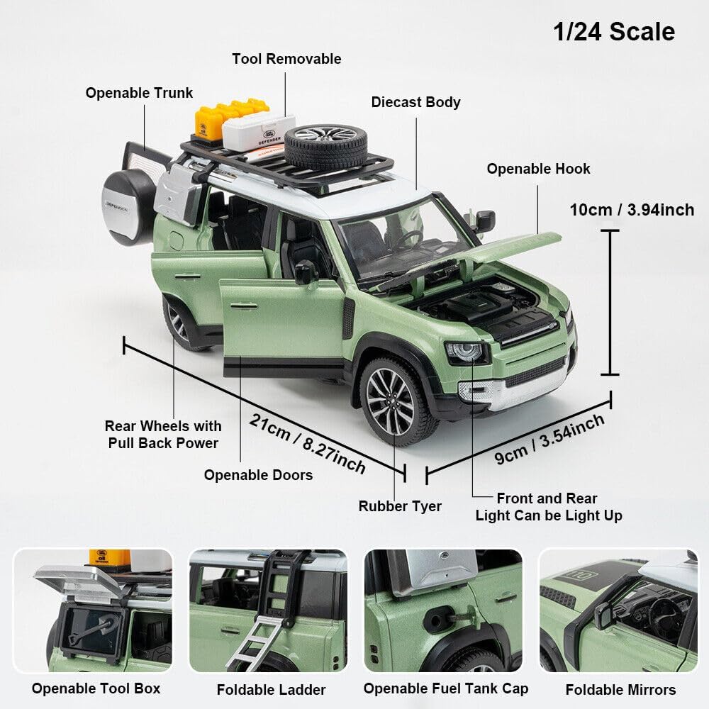 Land Rover Defender 110 1:24 Diecast Scale Model car