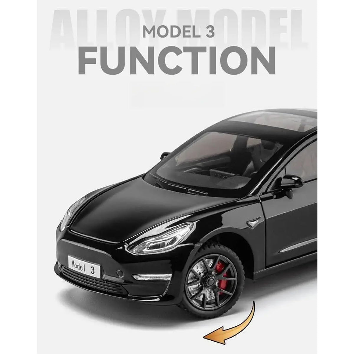 Tesla Model 3 Scale Model 1:24 Diecast Scale Model Car