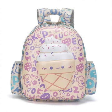 Ice Cream Cone Design Hard Shell Backpack for Kids