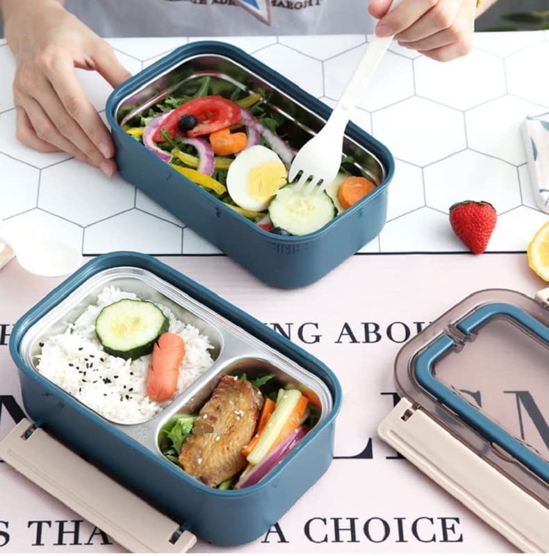 Thermoware Lunch Box with Stainless Steel Inner Case Fork & Spoon 650 ml