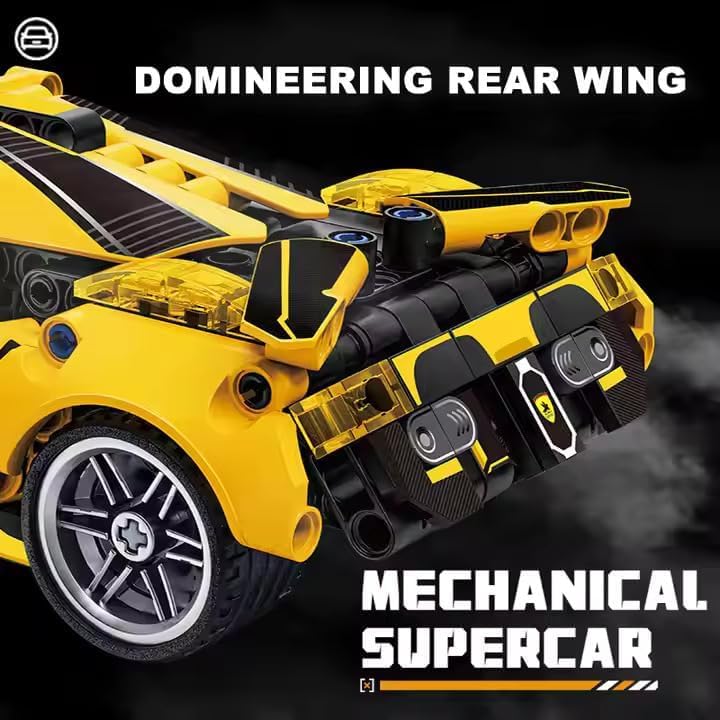 Pull Back Racing Car Building Block Set 1:18 diecast scale model