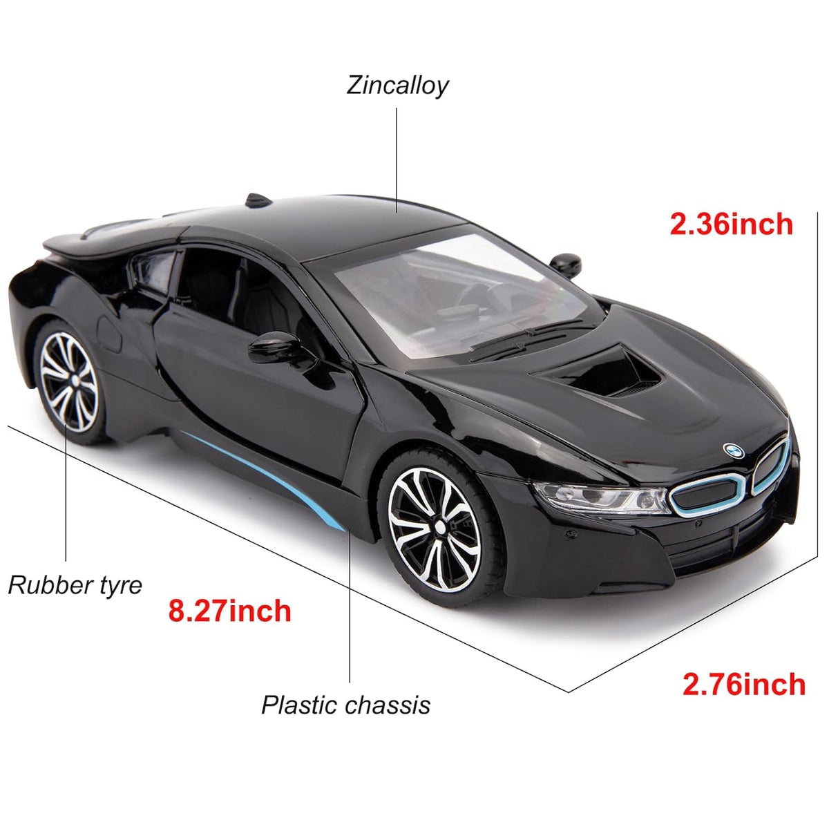 Bmw I8 1:24 Diecast Scale Model Car