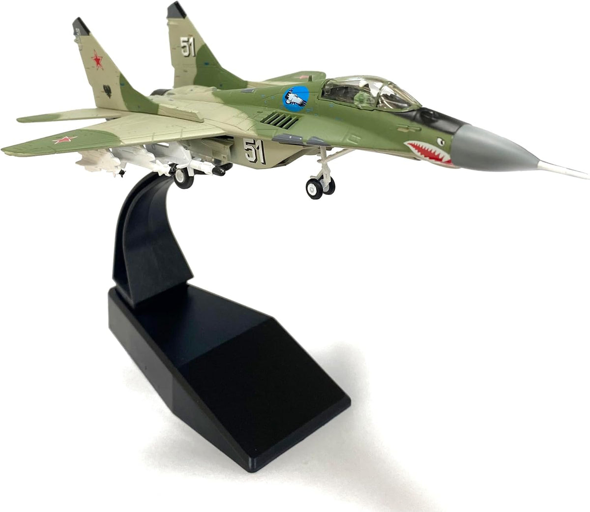 Russian MiG-29 Fulcrum C Fighter Jet 1:100 Diecast Scale Model