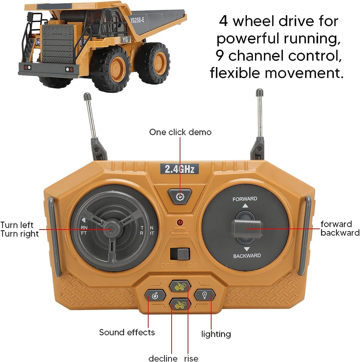 RC Construction Dumper Truck