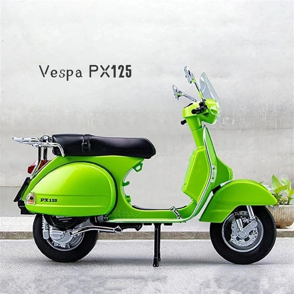 BEAUTY HUB VESPA 125 MOTORCYCLE MODEL, ALLOY MATERIAL, SIMULATED RETRO MOTORCYCLE, LITTLE SHEEP SCOOTER, BOXED COLLECTION DISPLAY (COLOR : MULTI)