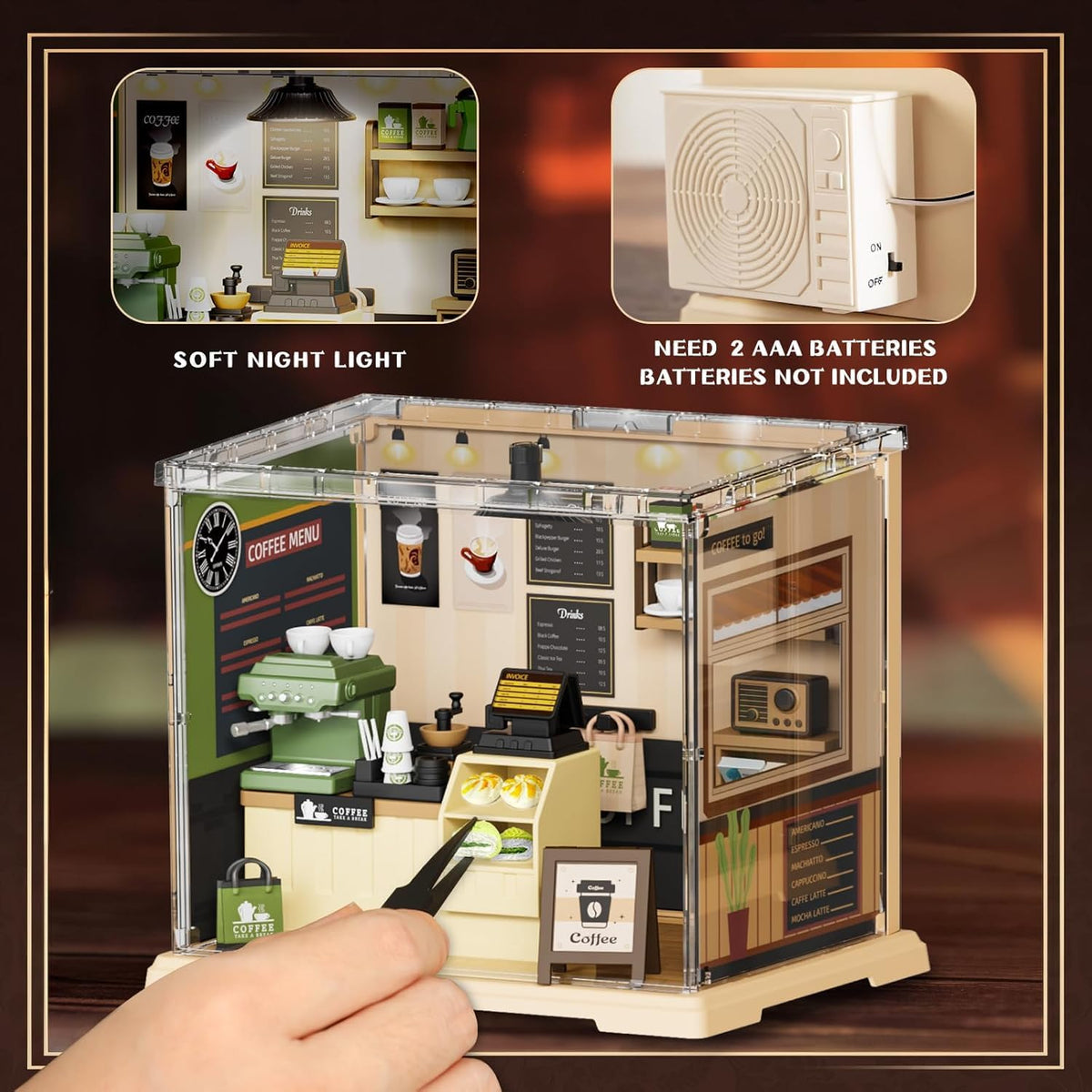 Miniature Coffee Shop Kit