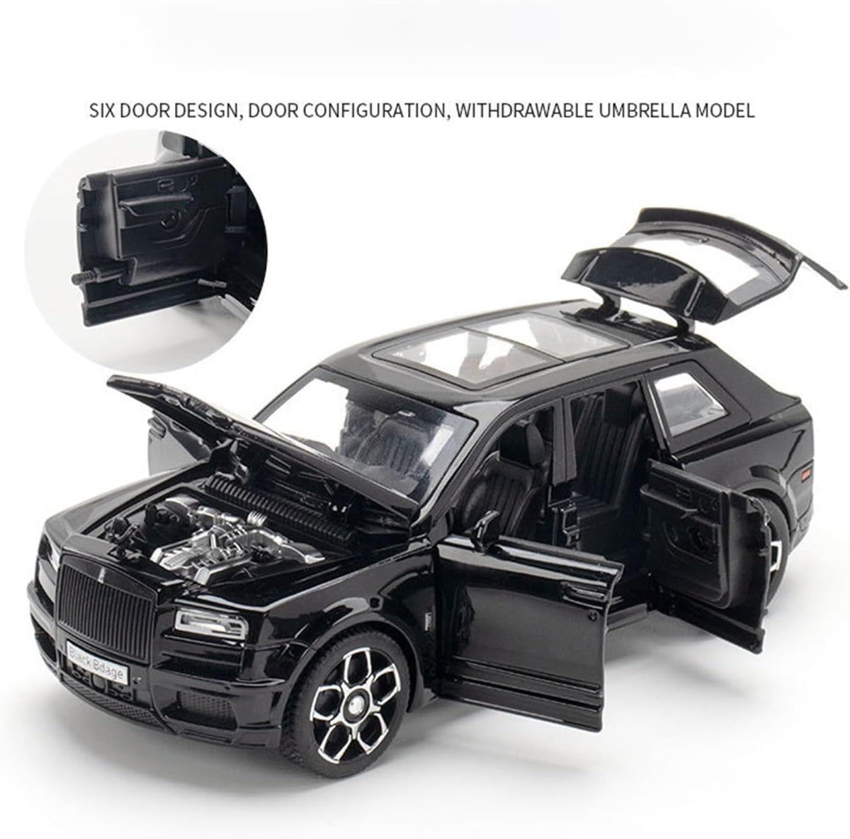 Rolls Royce Cullinan Trailer 1:24 Diecast Scale Model Car