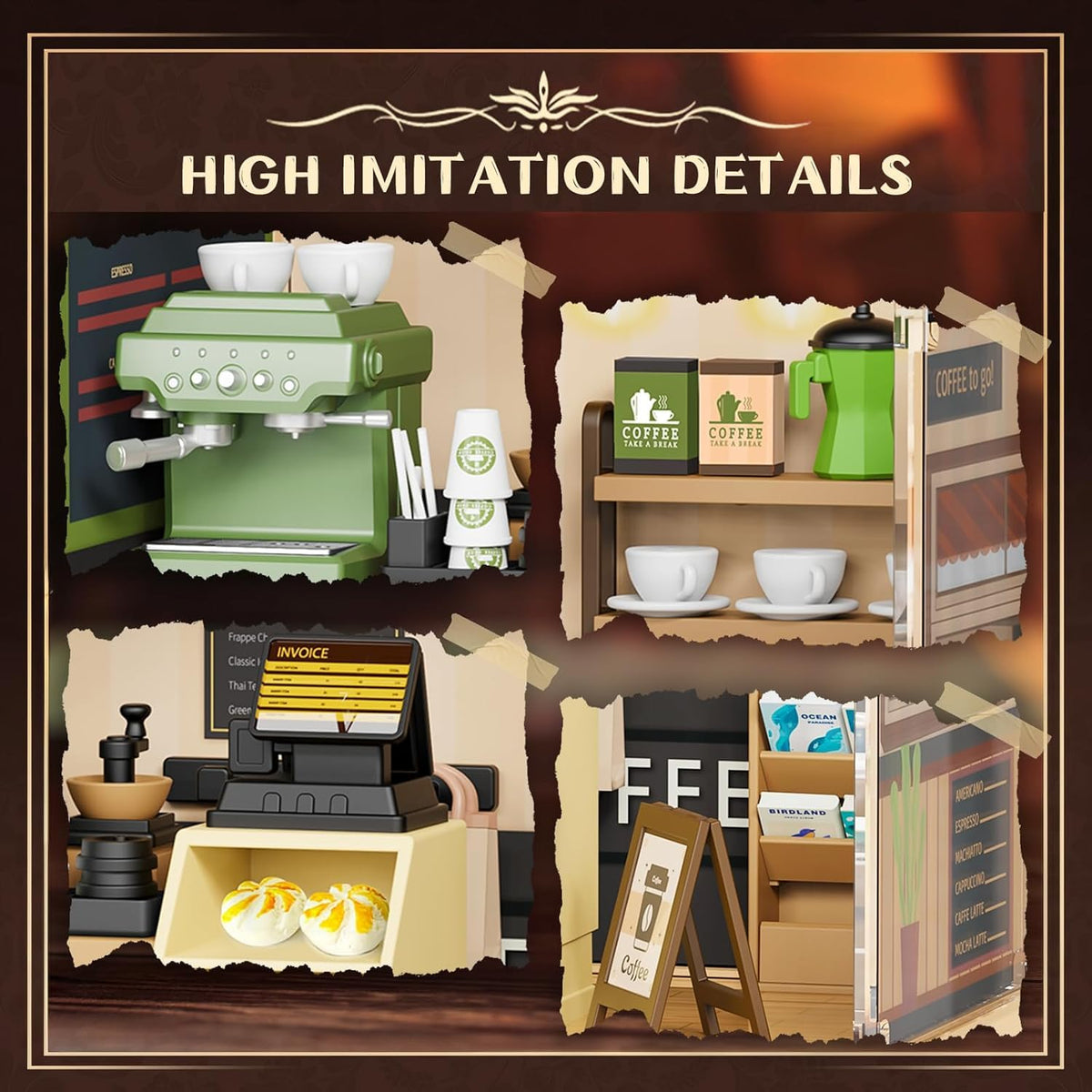 Miniature Coffee Shop Kit