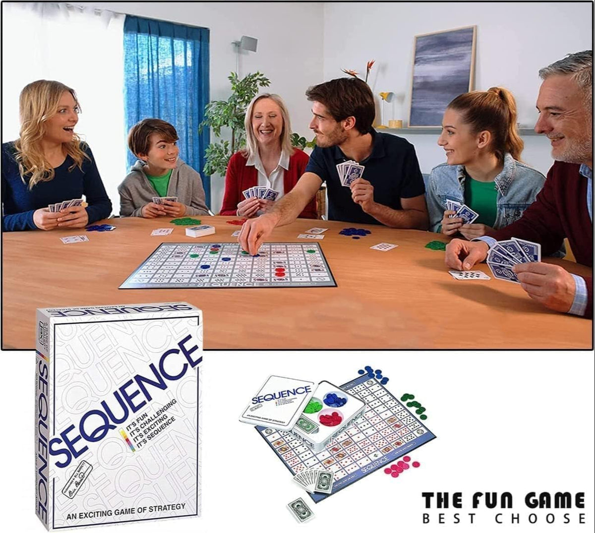 Sequence, Strategy Game, Card Game, Board Game