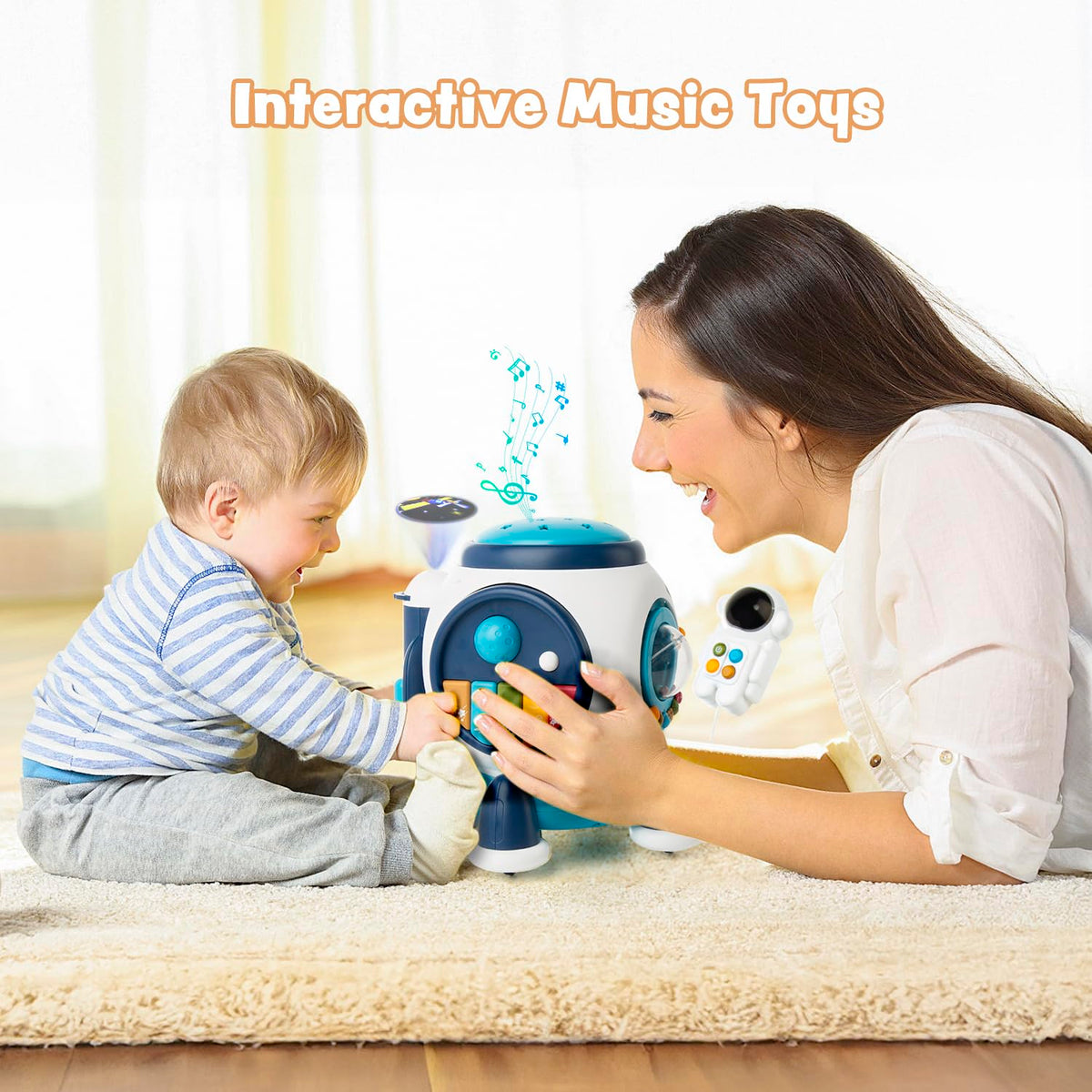Space Capsule Musical Activity Cube for Toddlers