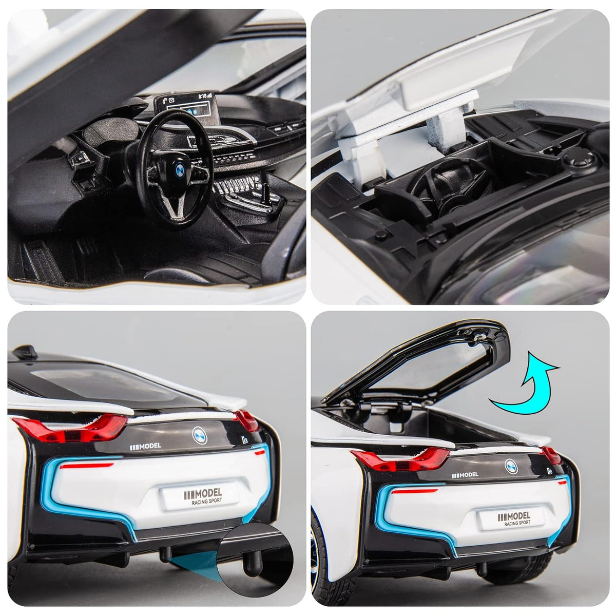 Bmw I8 1:24 Diecast Scale Model Car