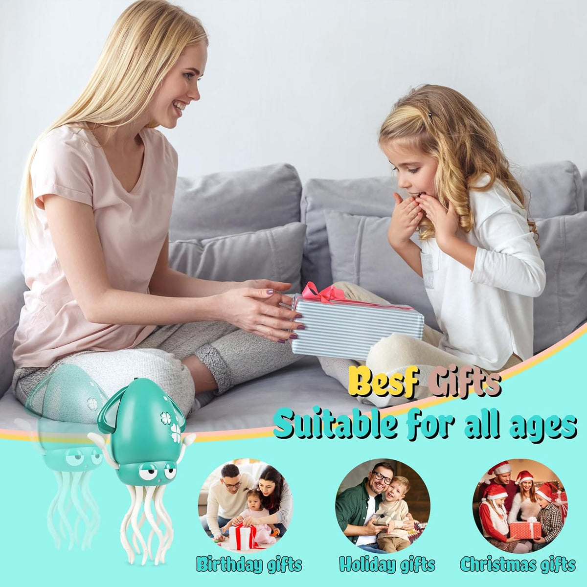 Electric Dancing Octopus Baby Toy