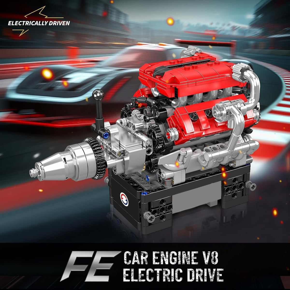 Mould King 10204 Italian V8 Engine Building Set | 750 Pcs