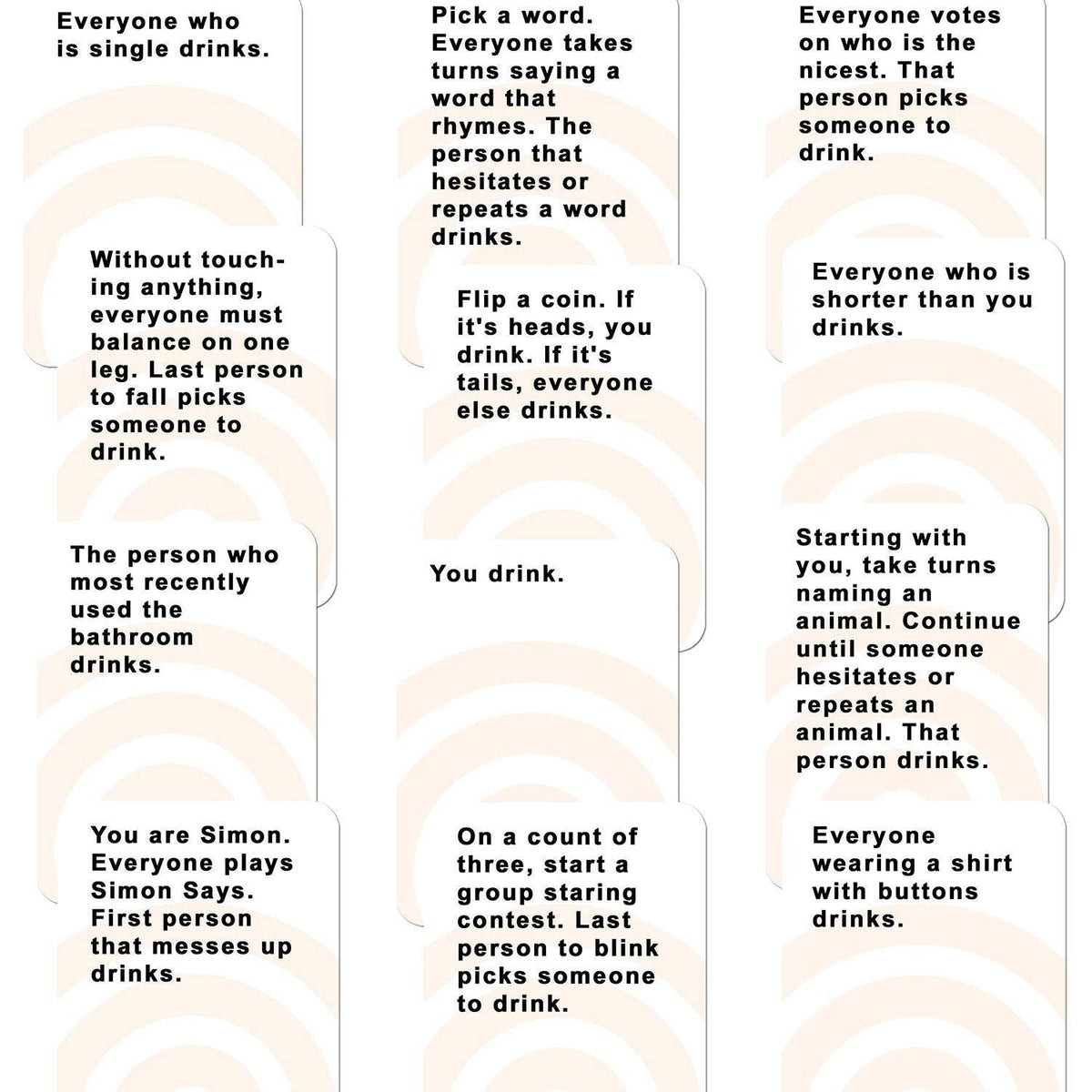 Fun Adult Drinking Game