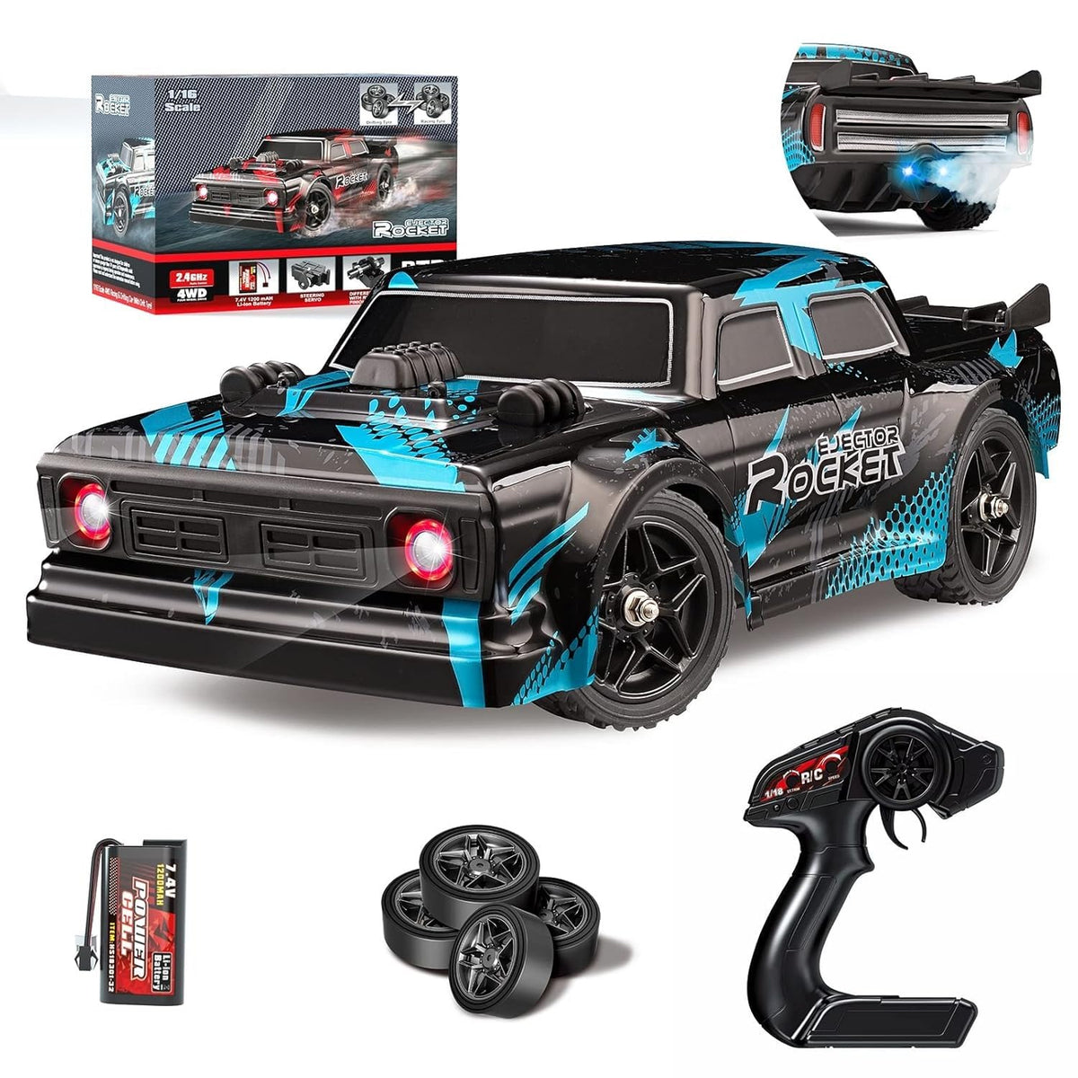 HoSpeed Ejector Rocket 1:16 scale 4WD Remote Control Drift Car.