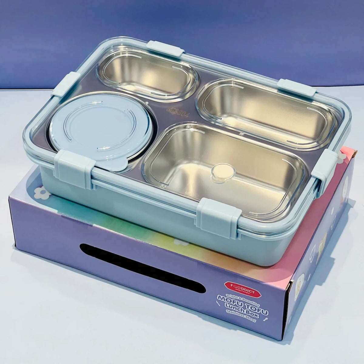 Pastel Lunchbox with 4 Compartments