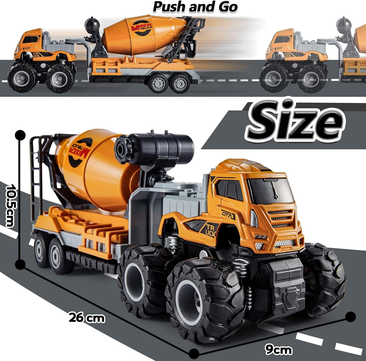 Construction Mixer Vehicles Truck Toy For Kids