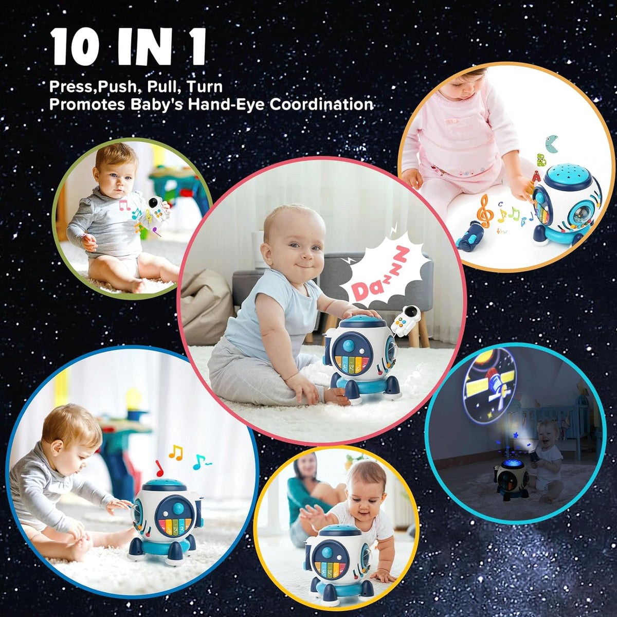 Space Capsule Musical Activity Cube for Toddlers