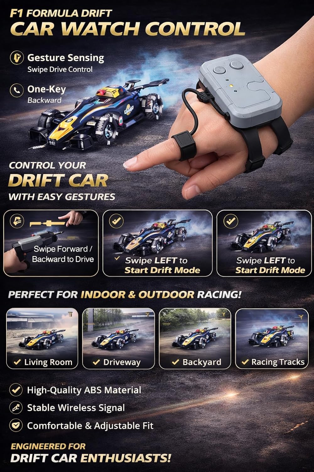 RISE X-ONE DRIFT SPRAY RACING RC CAR