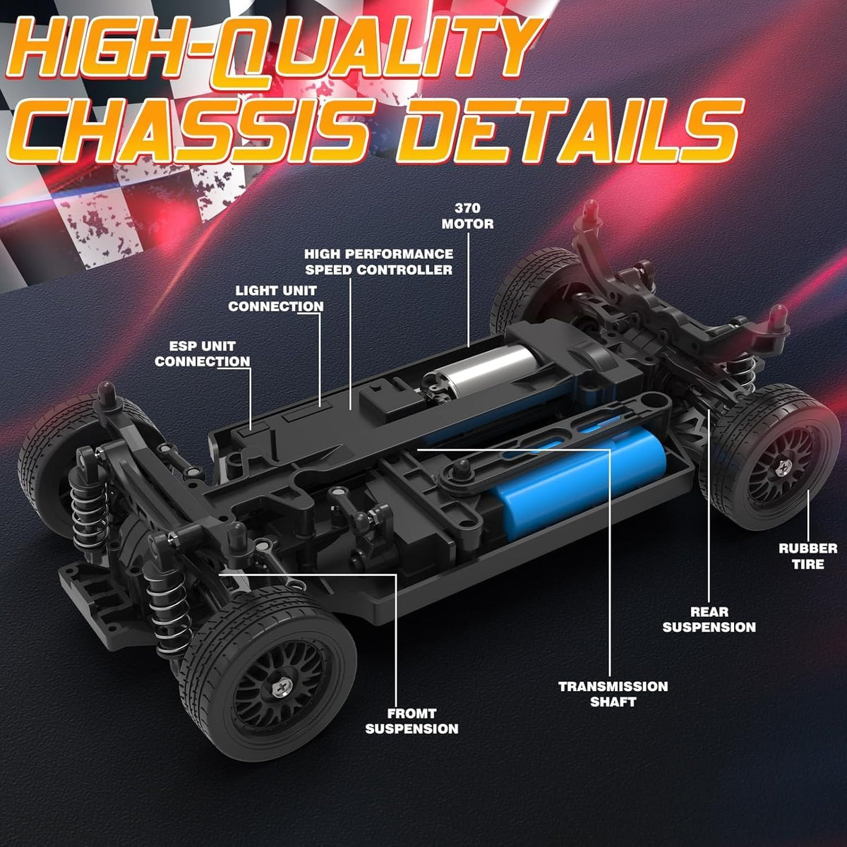 Remote Control Racing Drift Car 1:16 Scale