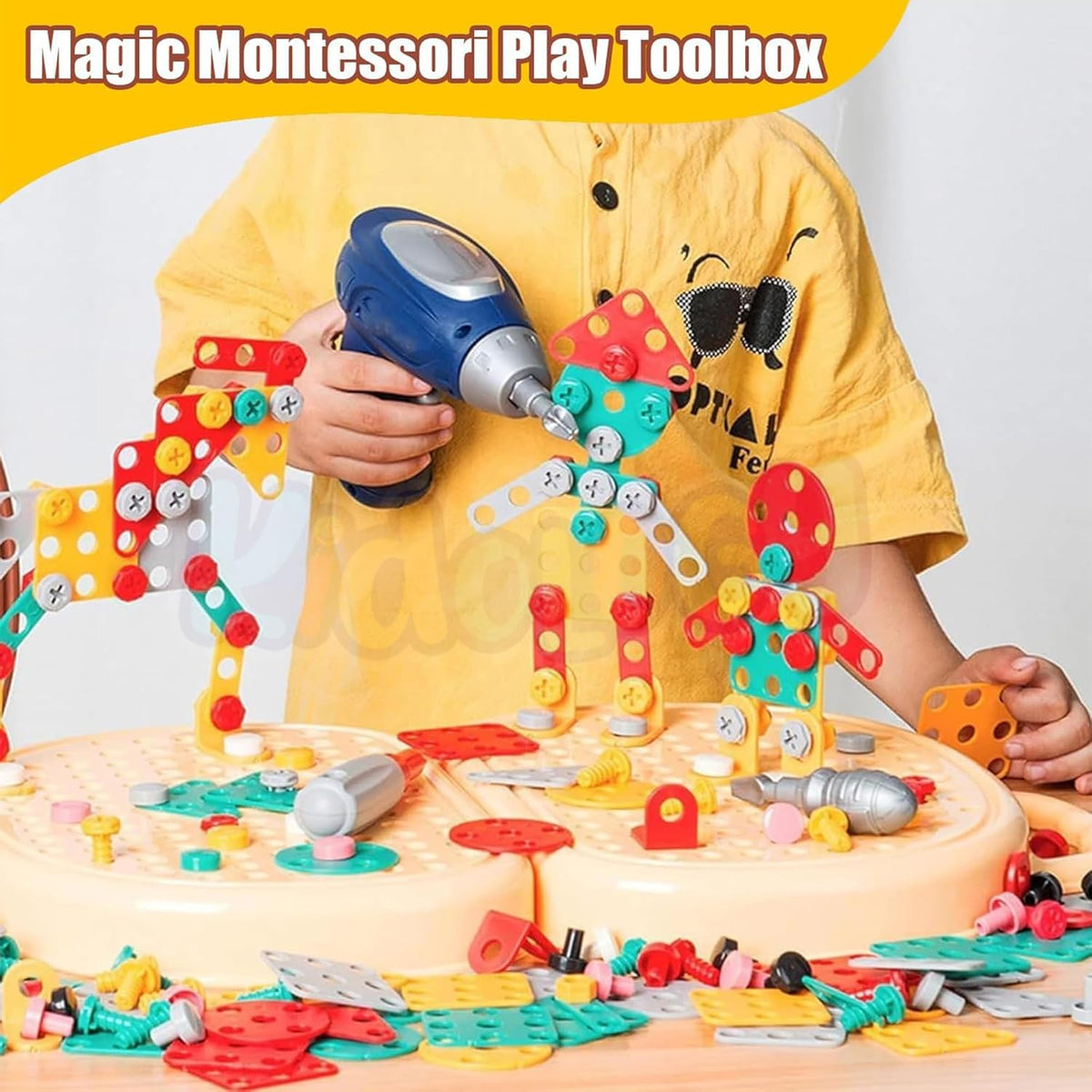 Creative Screw Puzzle Suitcase Toy Set