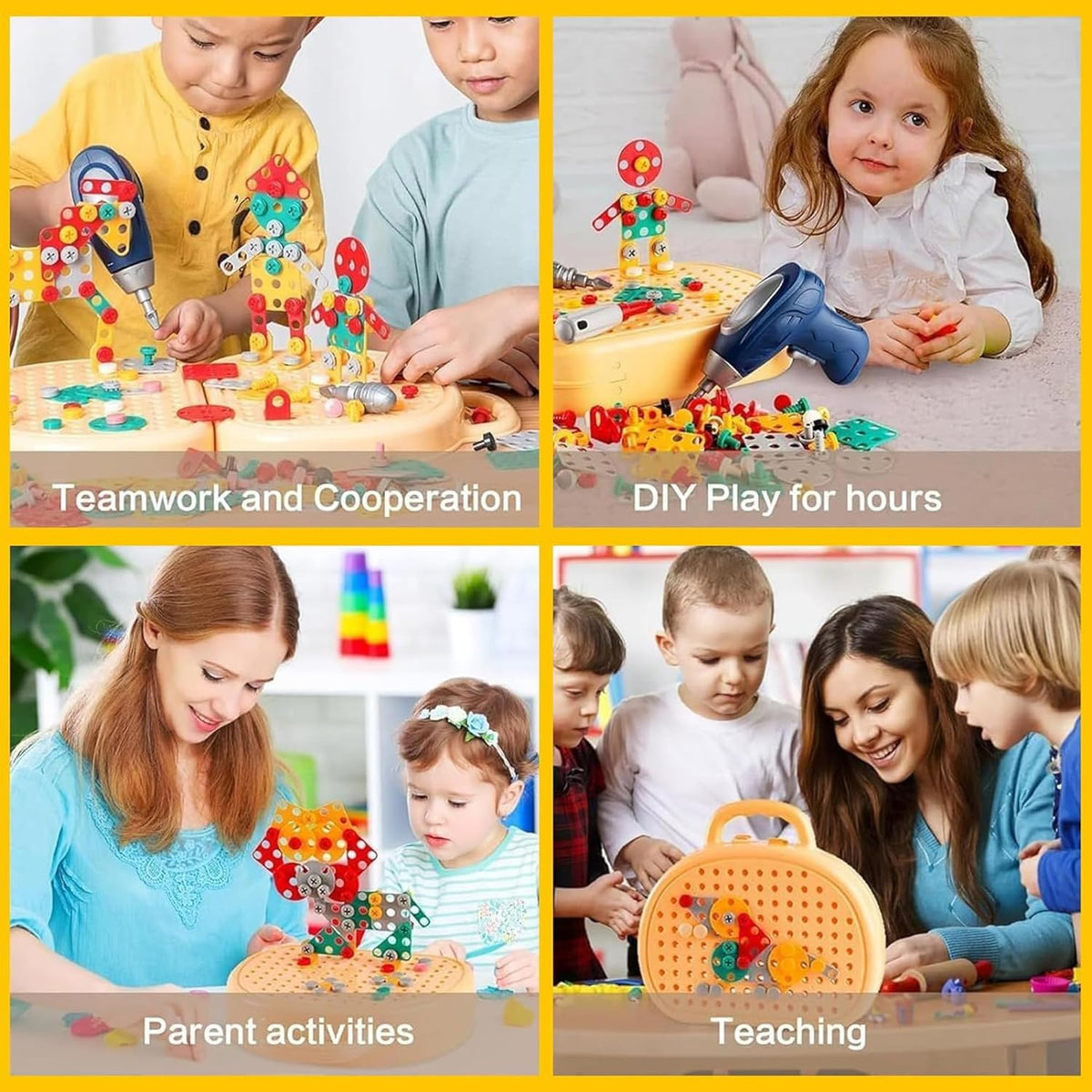 Creative Screw Puzzle Suitcase Toy Set