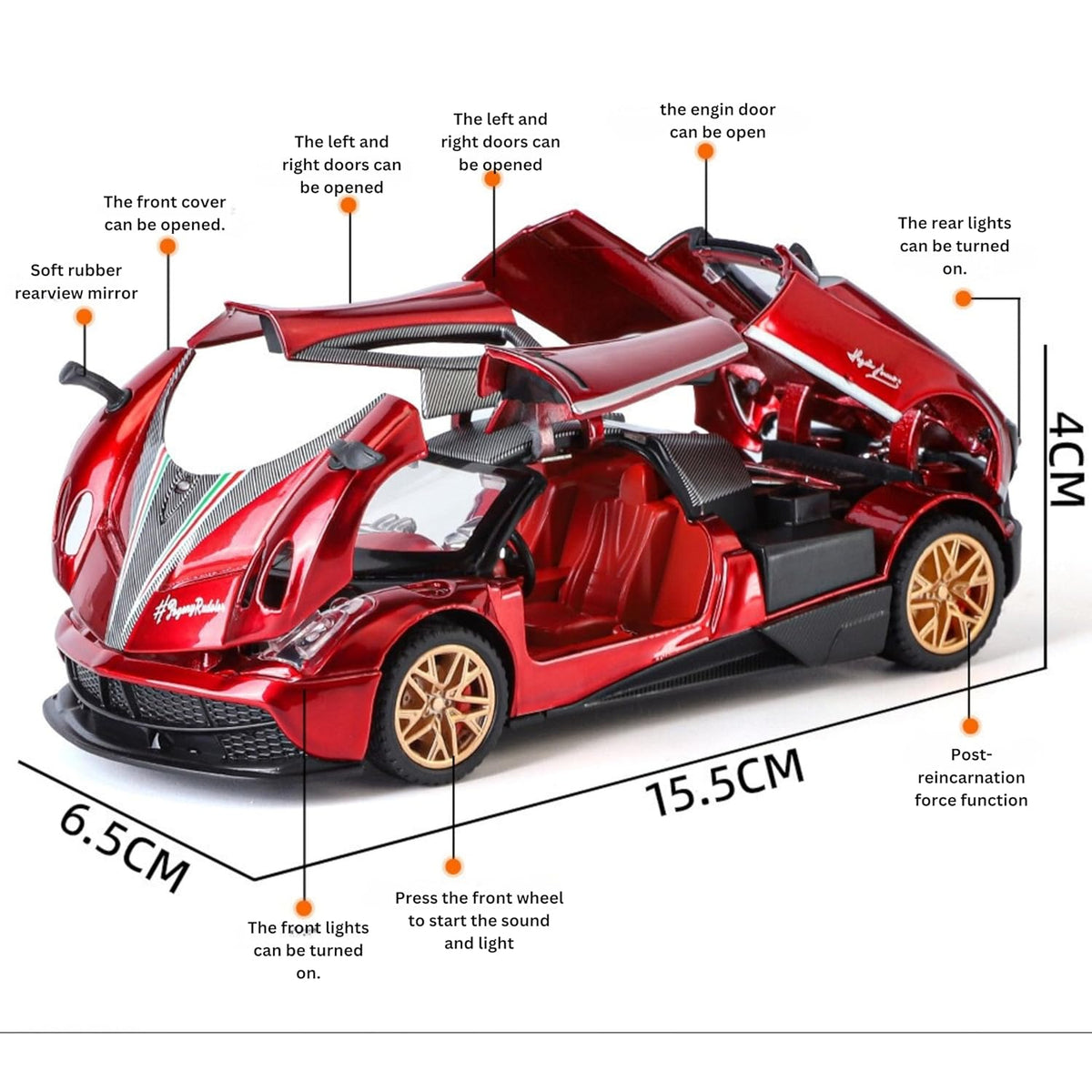 Pagani Huayra 1:24 Diecast Scale Model Car