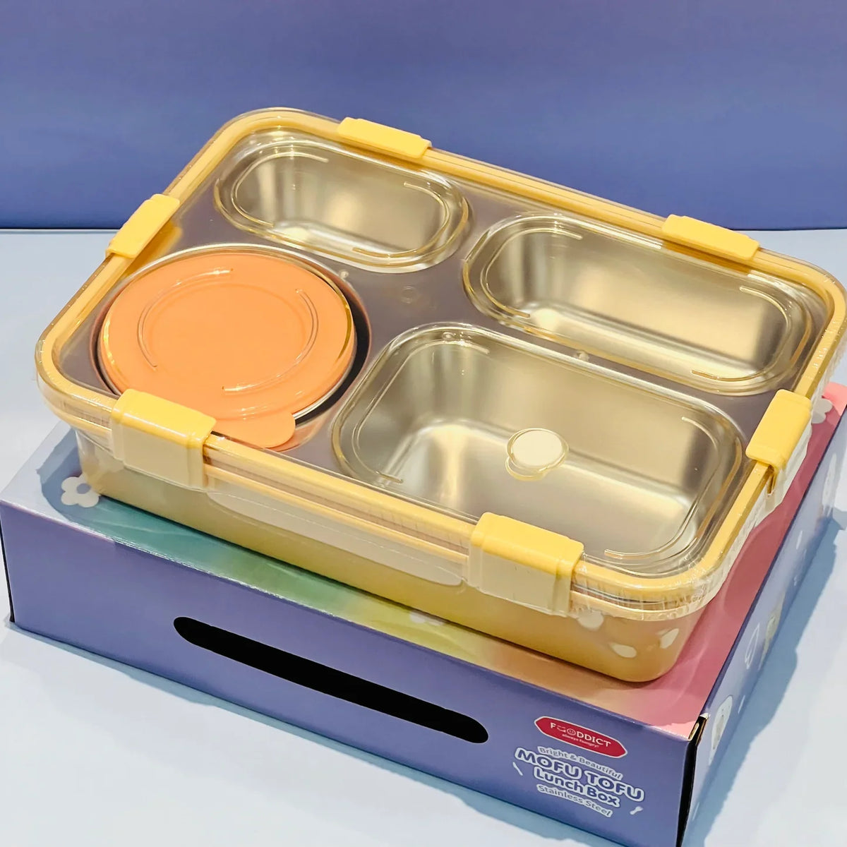 Pastel Lunchbox with 4 Compartments