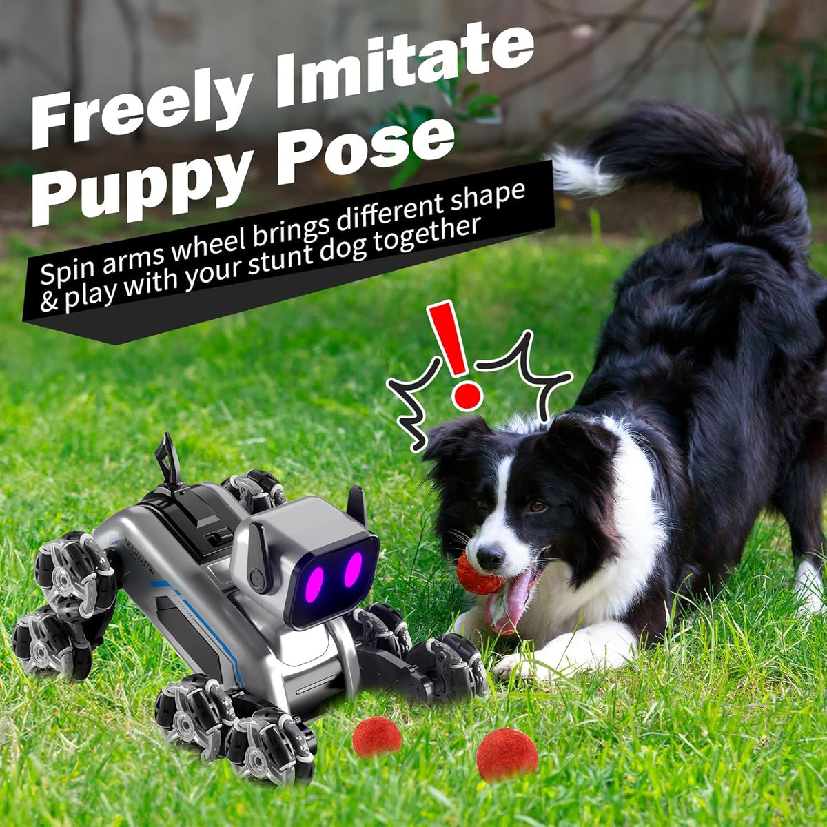 Stunt Robot Dog Toy with Remote Control
