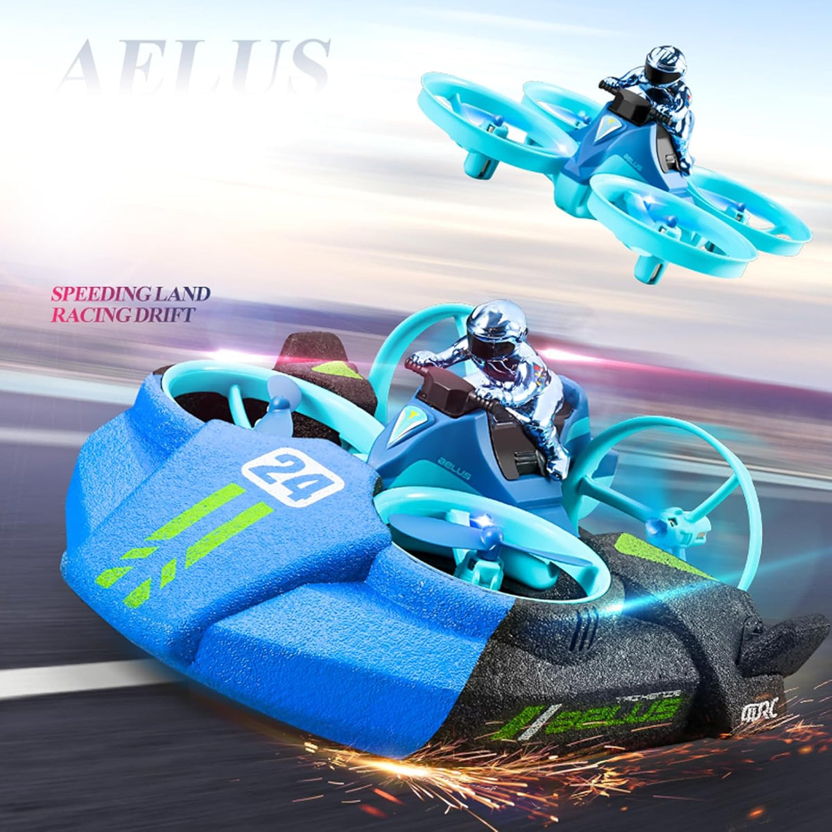 Hovercraft RC Boat 3-in-1 Remote Control