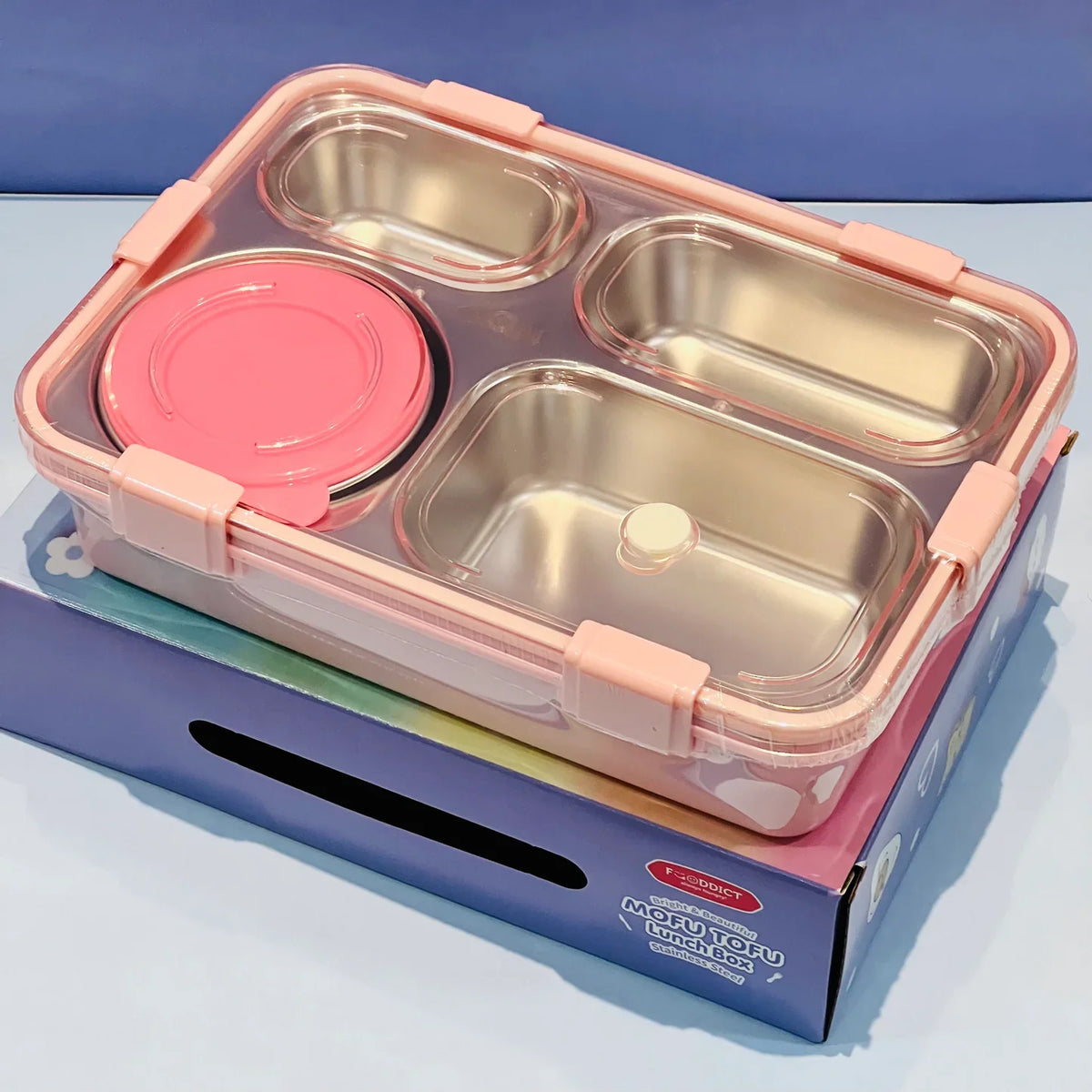 Pastel Lunchbox with 4 Compartments
