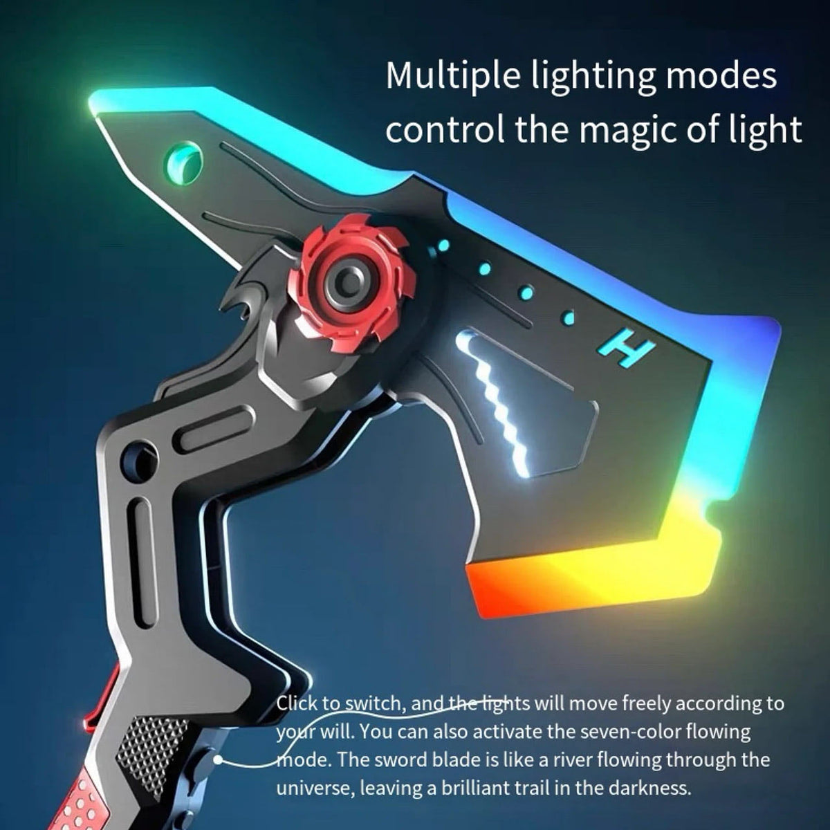 Dual Axe Blade - 7Color Change LED Light-up Blades