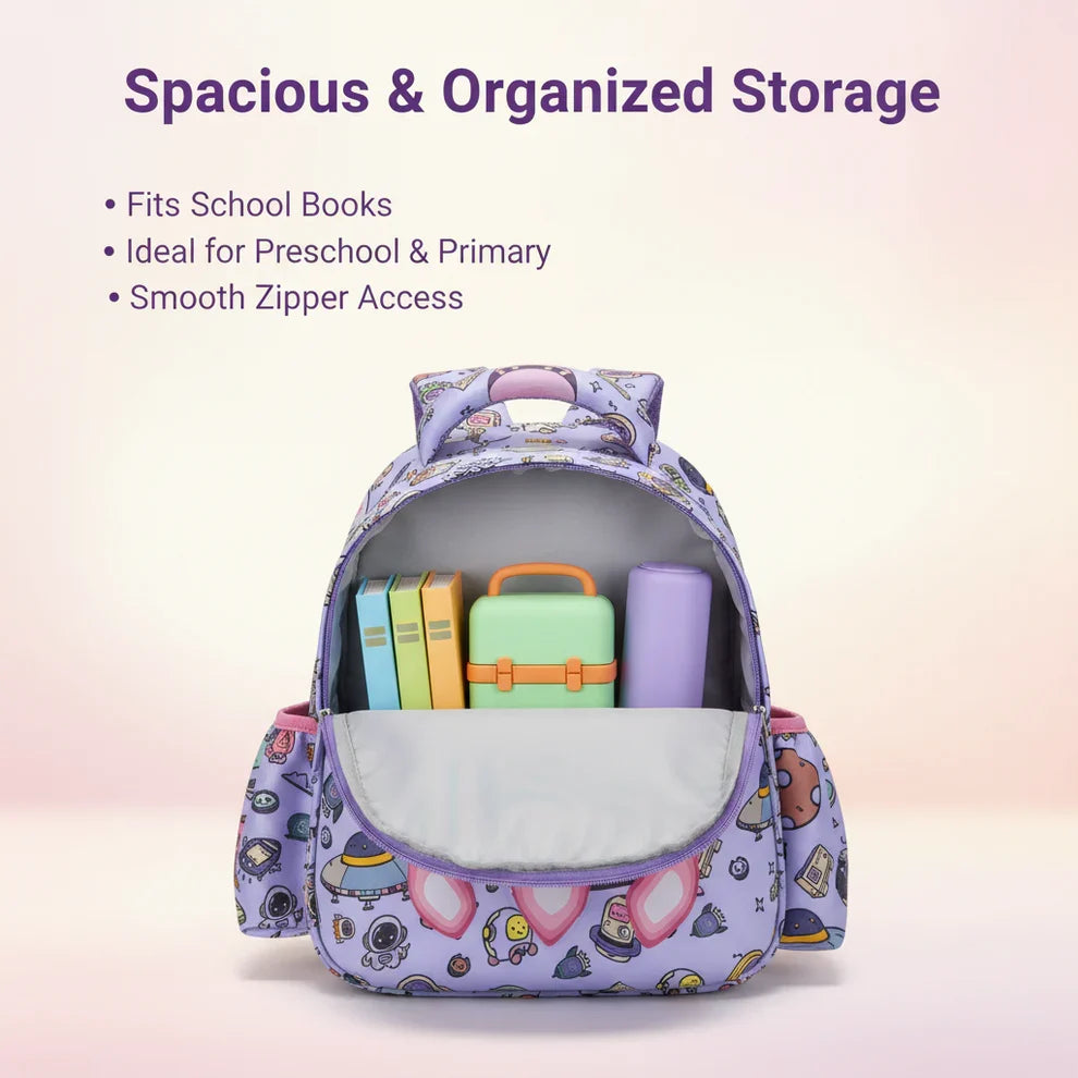 Cute 3D Rocket Romp Kids School Bag