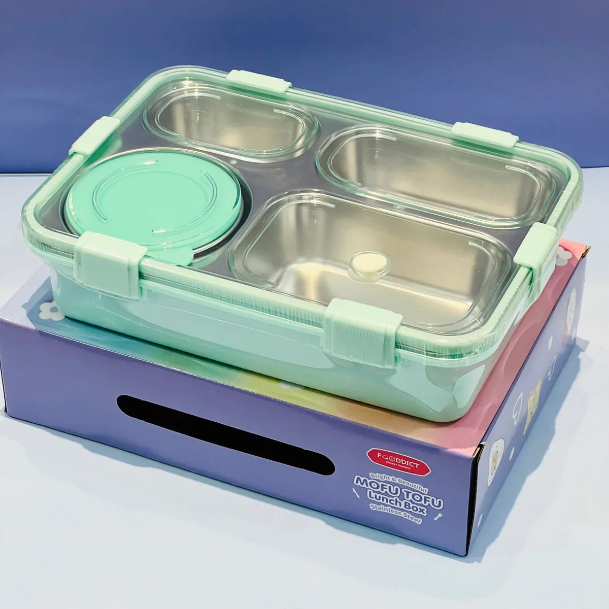 Pastel Lunchbox with 4 Compartments